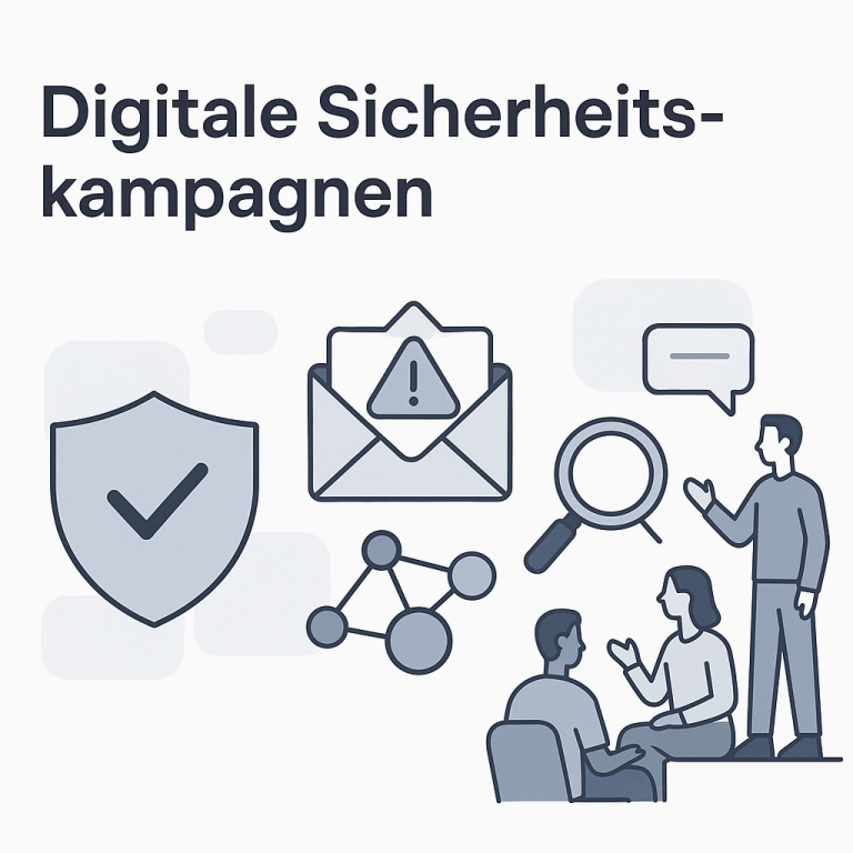 Darstellung von digitalen Sicherheitskampagnen