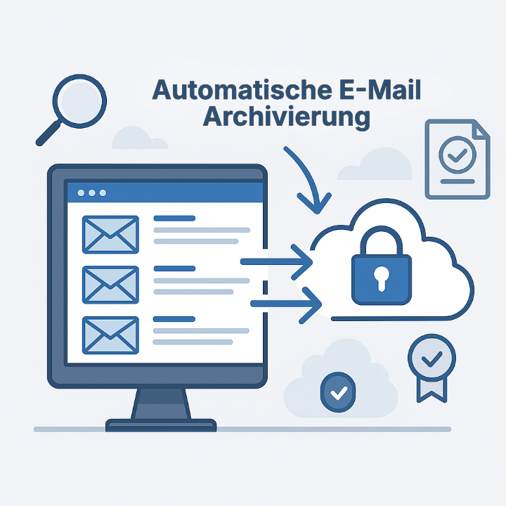 email_archivierung E-Mail Archivierung Illustration
