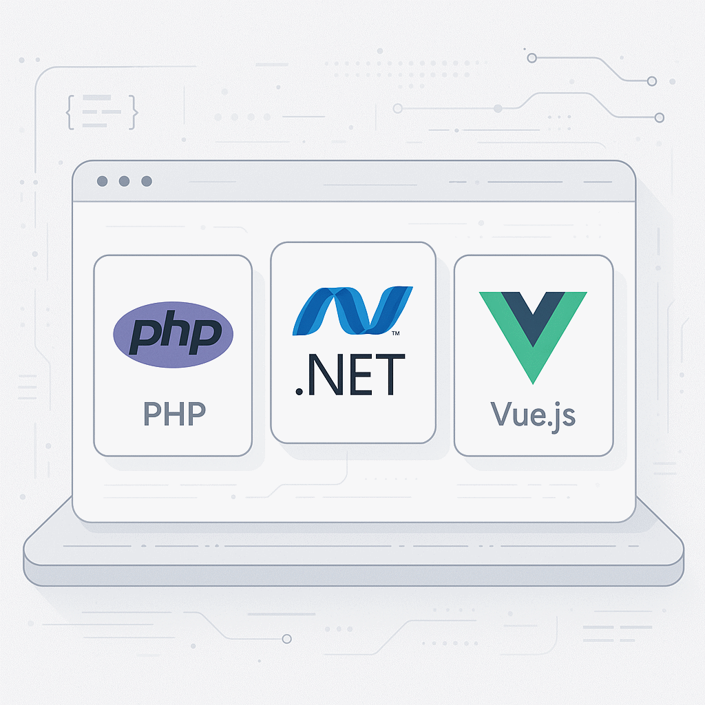 Individuelle Softwareentwicklung - Unser Softwarestack